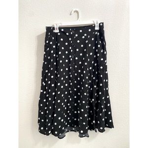 Polka dot midi skirt